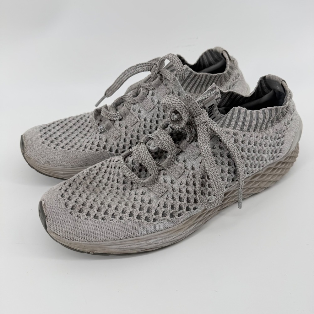 NOBULL Mens Size 12 Knit Runner Grey Athletic Training Running Shoes EU 46